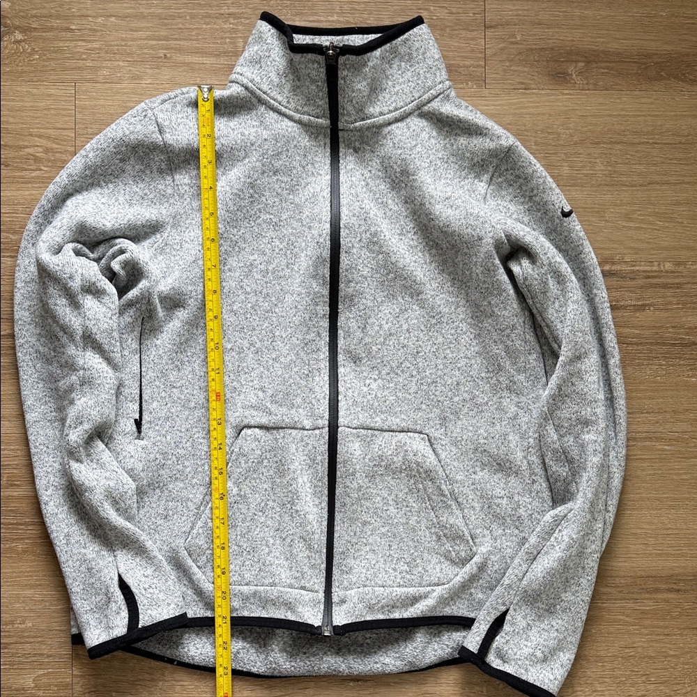 Nike Fleece Full Zip Therma-Fit Womens Gray Running Jacket 806983 Medium - Picture 4 of 10